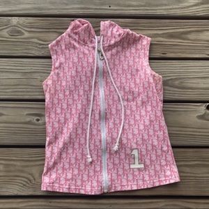 Dior pink monogram vest